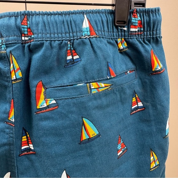Forever 21 Teal Sailboat Print Swim Trunks Men’s Medium - Picture 7 of 7